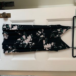 Black flower dynamite sun dress